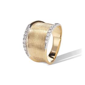 Ringe, Weißgold, Marco Bicego Lunaria Ring AB550 B YW