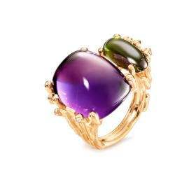 Gelbgold, Ringe, Ole Lynggaard Copenhagen BoHo-Doppelring A3111-401