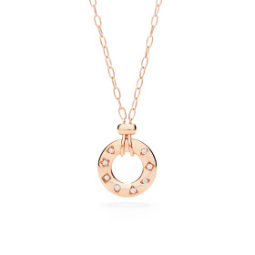 Roségold, Halsschmuck, Pomellato Iconica Anhänger mit Halskette, Ref: PCC6040O7000DB000