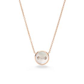 Roségold, Halsschmuck, Pomellato Pom Pom Dot Halskette mit Anhänger PCC4030O7WHRDB0MP