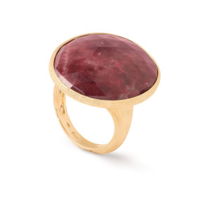 Gelbgold, Ringe, Marco Bicego Lunaria Color Ring, Ref: AB564 TUL01 Y 57