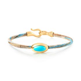 Textil, Armschmuck, Ole Lynggaard Copenhagen Life Armband mit Türkis A2941-405