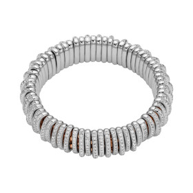 Roségold &amp;amp; Weißgold, Armschmuck, FOPE Eka Flex'it Armband mit Diamantpavé, Ref: 58904BX_PB_R_XBX_00M