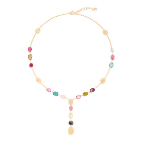 Gelbgold, Halsschmuck, Marco Bicego Lunaria Color Halskette CB2870-B TM01 Y
