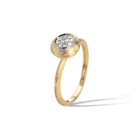 Ringe, Weißgold, Marco Bicego Jaipur Ring Oro E Diamanti AB471 B YW