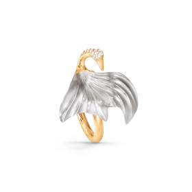 Weißgold, Ringe, Ole Lynggaard Copenhagen Cranes Ring Klein A3092-402