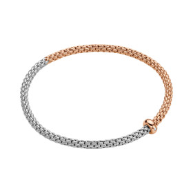 Roségold &amp;amp; Weißgold, Armschmuck, FOPE Prima Flex'it Armband, Ref: 01M08B2_BB_1_XRX_00S