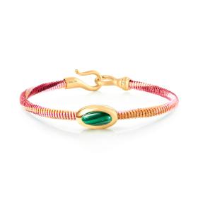 Textil, Armschmuck, Ole Lynggaard Copenhagen Life Armband mit Malachit A2942-406