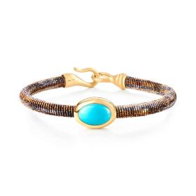 Textil, Armschmuck, Ole Lynggaard Copenhagen Life Armband mit Türkis A2953-403