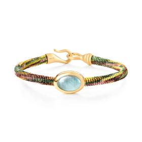 Textil, Armschmuck, Ole Lynggaard Copenhagen Life Armband mit Aquamarin A2955-402