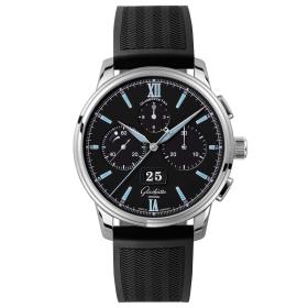 Unisex, Glashütte Original Senator Chronograph Panoramadatum 1-37-01-03-02-33