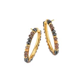 Roségold, Ohrringe, Gellner Castaway Creolen 5-24132-02