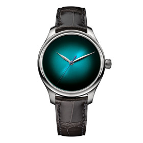 Unisex, H. Moser & Cie Endeavour Centre Seconds Blue Lagoon 1200-1240