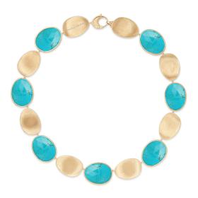 Gelbgold, Halsschmuck, Marco Bicego Lunaria Color Halskette CB2636 TUM01 Y