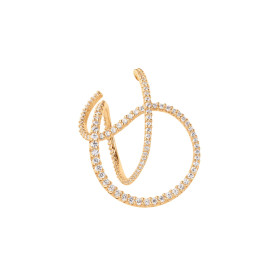         Gelbgold, Ohrringe, Ole Lynggaard Copenhagen Love Bands Twisted Ohrring A3096-401