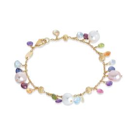 Gelbgold, Armschmuck, Marco Bicego Paradise Pearls Armband BB2584 MIX114 Y