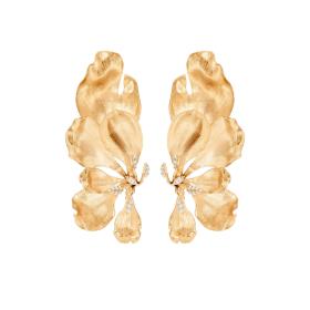 Gelbgold, Ohrringe, Ole Lynggaard Copenhagen Wild Rose Ohrclip A3207-401