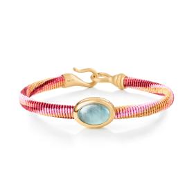 Textil, Armschmuck, Ole Lynggaard Copenhagen Life Armband mit Aquamarin  A2955-406