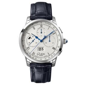 Unisex, Glashütte Original Senator Chronograph 
Panoramadatum 1-37-01-02-03-30