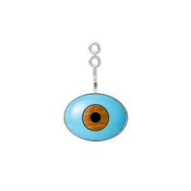 Silber, Ohrringe, Ole Lynggaard Copenhagen Evil Eye Ohrring-Anhänger A3039-301