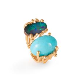 Gelbgold, Ringe, Ole Lynggaard Copenhagen BoHo Ring Double A2923-401
