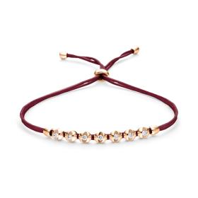 Textil, Armschmuck, Schaffrath COLORTAIRE Armband CTR72_B_008_BR_2_03_DARKBURGUNDY_RW