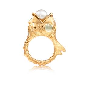 Gelbgold, Ringe, Ole Lynggaard Copenhagen Young Fish Ring A3151-401