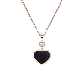         Roségold, Halsschmuck, Chopard Happy Hearts Anhänger mit Halskette 797482-5510