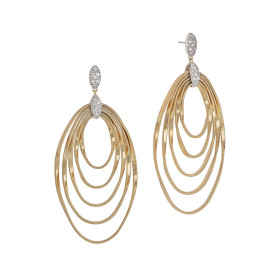 Weißgold, Ohrringe, Marco Bicego Marrakech Onde Ohrringe OG374 B YW