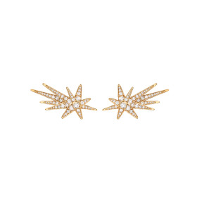 Gelbgold, Ohrringe, Ole Lynggaard Copenhagen Funky Shooting Stars Ohrringe A3101-401