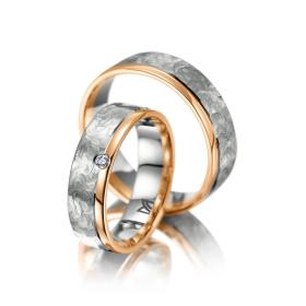 Weißgold, Ringe, Meister Trauringe Individuals 112.8850.01/112.8850.00-WR