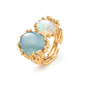         Gelbgold, Ringe, Ole Lynggaard Copenhagen BoHo Doppelring A2922-403