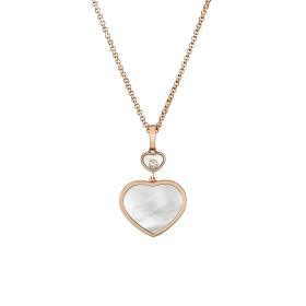 Roségold, Halsschmuck, Chopard Happy Hearts Anhänger 797482-5301