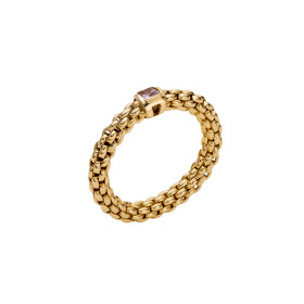 Gelbgold, Ringe, FOPE Souls Flex'it Ring mit Saphir 09E08AX_B3_G_XBX_0XS