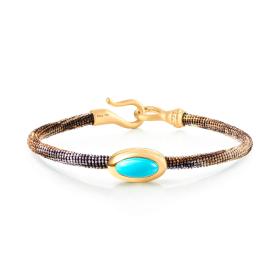 Textil, Armschmuck, Ole Lynggaard Copenhagen Life Armband mit Türkis A2941-403