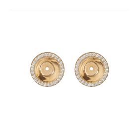 Gelbgold, Ohrringe, Ole Lynggaard Copenhagen Lotuskranz für Ohrringe A3068-401