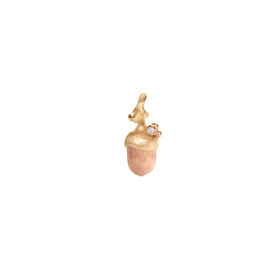         Gelbgold &amp; Roségold, Halsschmuck, Ole Lynggaard Copenhagen Forest Acorn Anhänger klein A2829-402