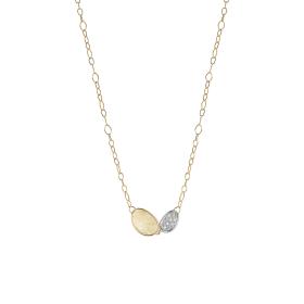Weißgold, Halsschmuck, Marco Bicego Lunaria Halskette CB2591_B_YW_Q6