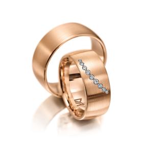 Rotgold, Ringe, Meister Trauringe Phantastics 112.8946.01/112.8946.00-R
