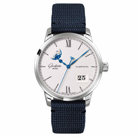 Damen- und Herrenuhr, Glashütte Original Senator Excellence Panoramadatum Mondphase, Ref: 1-36-04-01-02-34