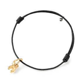         Gelbgold, Armschmuck, Ole Lynggaard Copenhagen Elephant Kordelarmband A2833-401