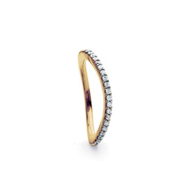 Gelbgold, Ringe, Ole Lynggaard Copenhagen Love Band Ring Curved A2601-409