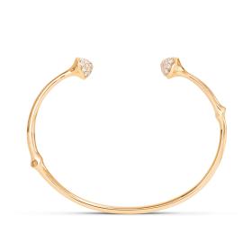 Gelbgold, Armschmuck, Ole Lynggaard Copenhagen Nature Armreif Pavé A3038-402