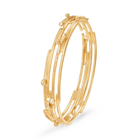 Gelbgold, Armschmuck, Ole Lynggaard Copenhagen BoHo Armreif A2949-401