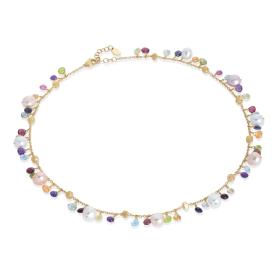 Halsschmuck, Gelbgold, Marco Bicego Paradise Pearls Collier CB2584-E MIX114 Y