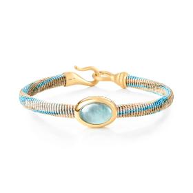 Textil, Armschmuck, Ole Lynggaard Copenhagen Life Armband mit Aquamarin A2955-405