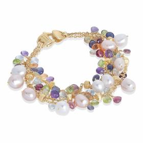Armschmuck, Gelbgold, Marco Bicego Paradise Pearls Armband BB2593 MIX114 Y