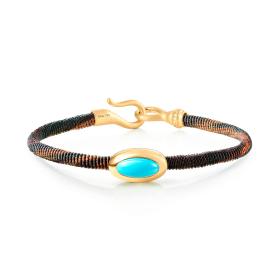 Textil, Armschmuck, Ole Lynggaard Copenhagen Life Armband mit Türkis A2941-401
