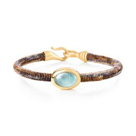 Textil, Armschmuck, Ole Lynggaard Copenhagen Life Armband mit Aquamarin A2955-403
