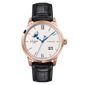 Unisex, Glashütte Original Senator Excellence Panoramadatum Mondphase 1-36-04-02-05-61